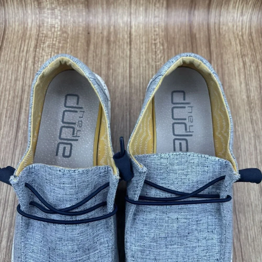 Hey‎ Dude Wendy Chambray White Blue/US Women's 9 Slip on sneakers
